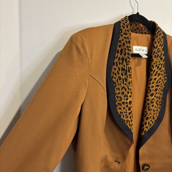 Vintage ALGO Leopard Trim Blazer - Picture 14 of 14